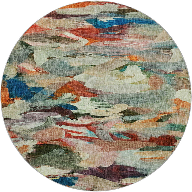 Dalyn Boca BO8 Paprika Rug round rug