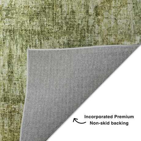 Dalyn Boca BO9 Aloe Rug backing detail