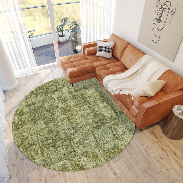 Dalyn Boca BO9 Aloe Rug shown in a room