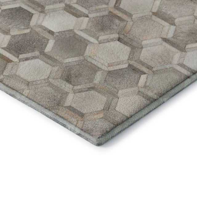 Dalyn Bozeman BM1 Gray Rug corner detail