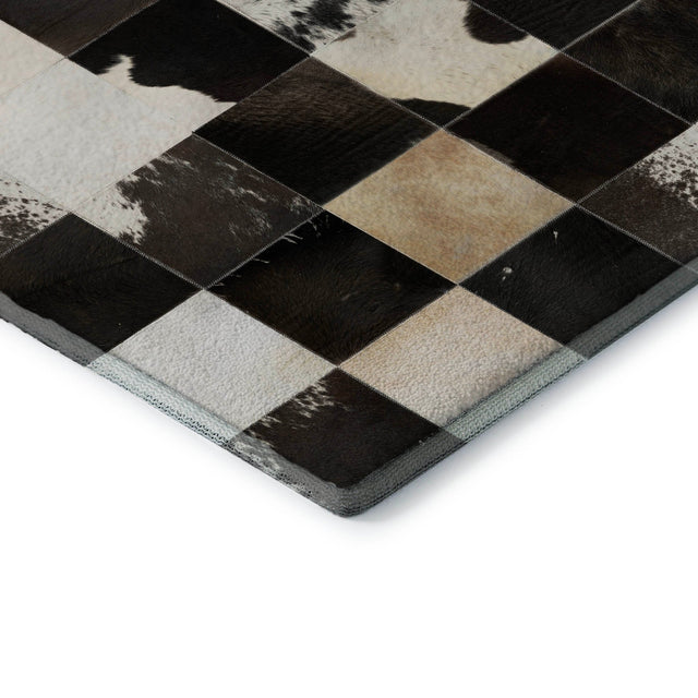 Dalyn Bozeman BM10 Black Rug corner detail