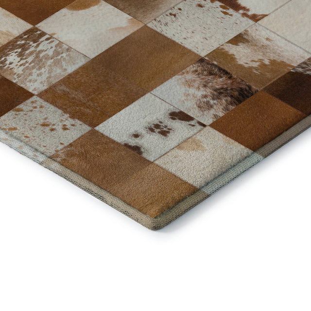 Dalyn Bozeman BM10 Brown Rug corner detail