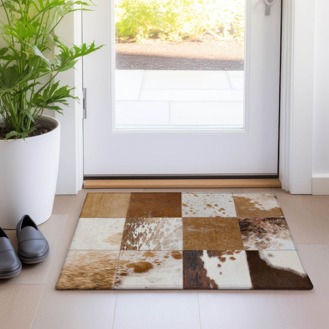 Dalyn Bozeman BM10 Brown Rug shown in a room
