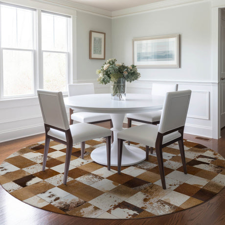 Dalyn Bozeman BM10 Brown Rug shown in a room