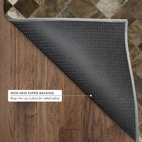 Dalyn Bozeman BM2 Brown Rug backing detail