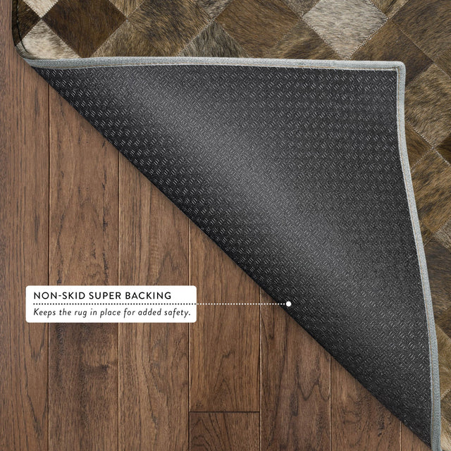Dalyn Bozeman BM2 Brown Rug backing detail