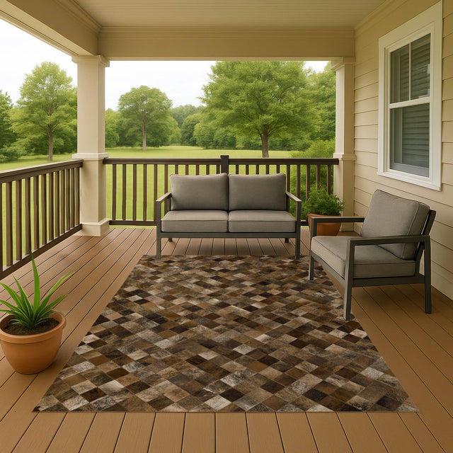 Dalyn Bozeman BM2 Brown Rug outdoor lifestyle image