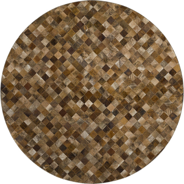 Dalyn Bozeman BM2 Brown Rug round rug