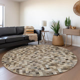 Dalyn Bozeman BM2 Gray Rug shown in a room