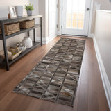 Dalyn Bozeman BM4 Gray Rug shown in a room