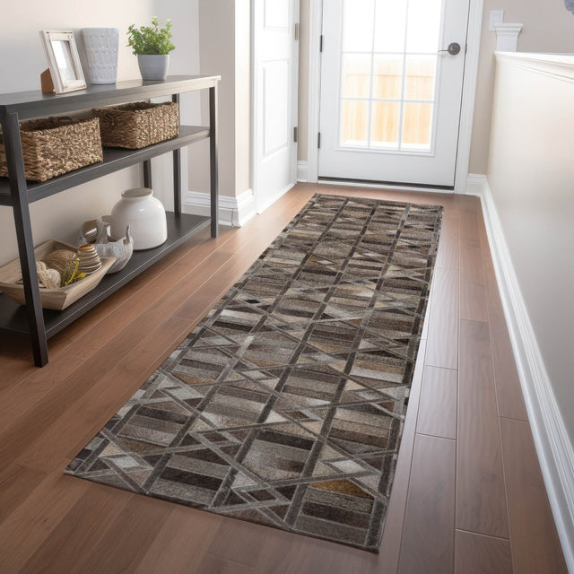 Dalyn Bozeman BM4 Gray Rug shown in a room