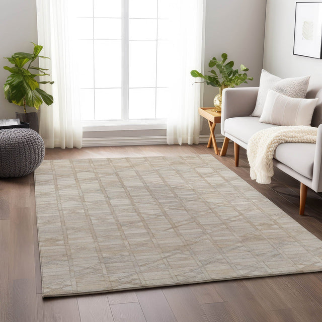 Dalyn Bozeman BM4 Linen Rug shown in a room