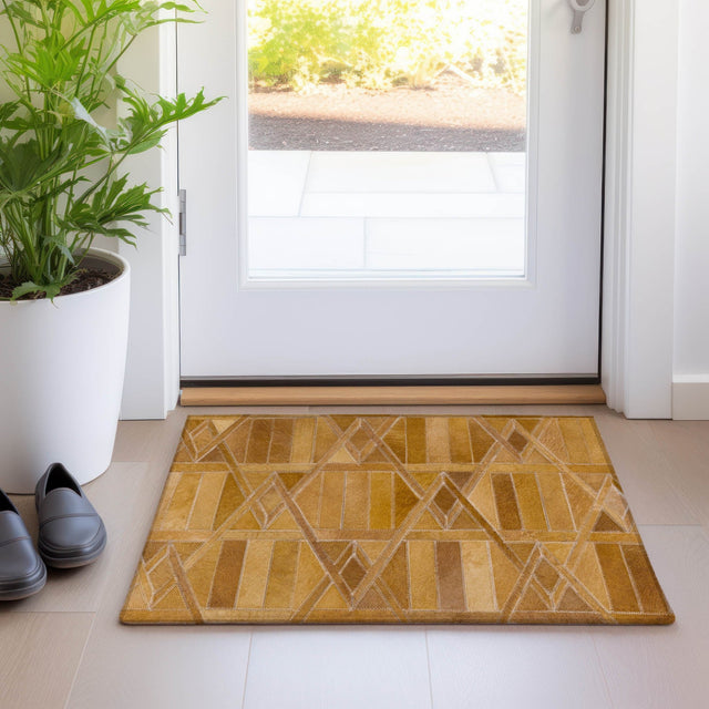 Dalyn Bozeman BM4 Rust Rug shown in a room