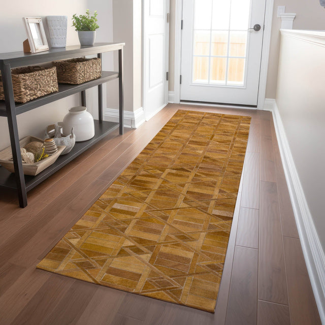 Dalyn Bozeman BM4 Rust Rug shown in a room