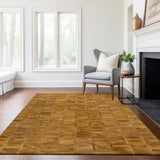 Dalyn Bozeman BM4 Rust Rug shown in a room