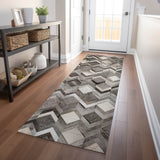 Dalyn Bozeman BM5 Gray Rug shown in a room