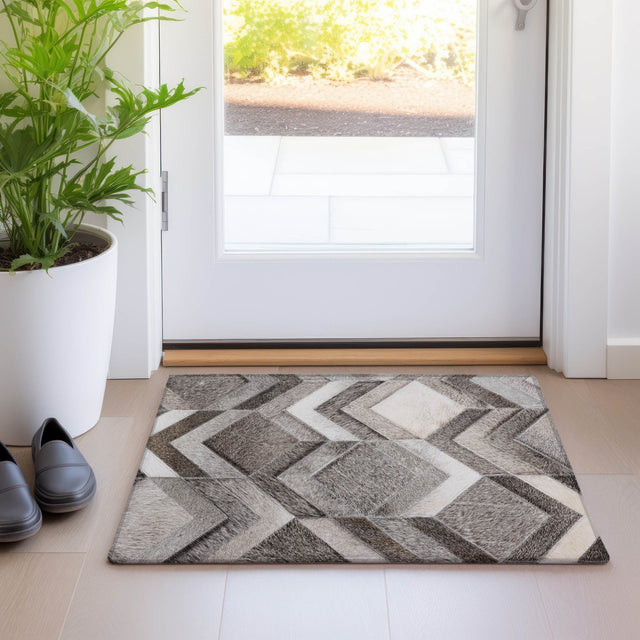 Dalyn Bozeman BM5 Gray Rug shown in a room