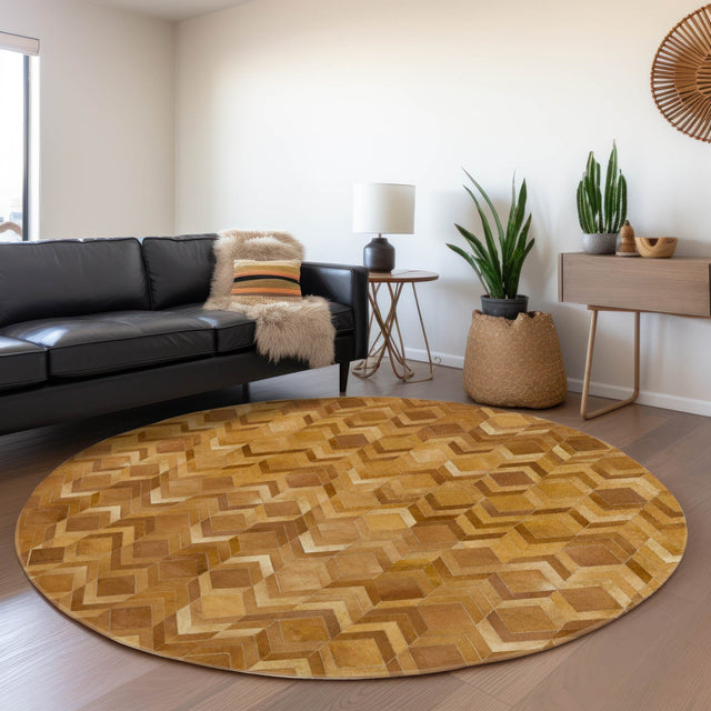 Dalyn Bozeman BM5 Rust Rug shown in a room
