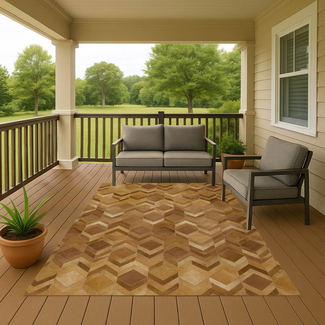 Dalyn Bozeman BM5 Rust Rug outdoor lifestyle image