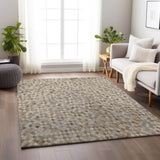 Dalyn Bozeman BM6 Gray Rug shown in a room