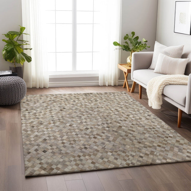 Dalyn Bozeman BM6 Gray Rug shown in a room