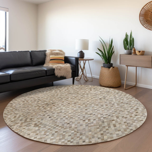 Dalyn Bozeman BM6 Gray Rug shown in a room