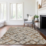 Dalyn Bozeman BM7 Gray Rug shown in a room