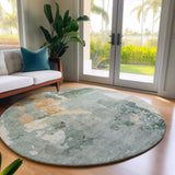 Dalyn Bresca BC1 Seafoam Rug shown in a room