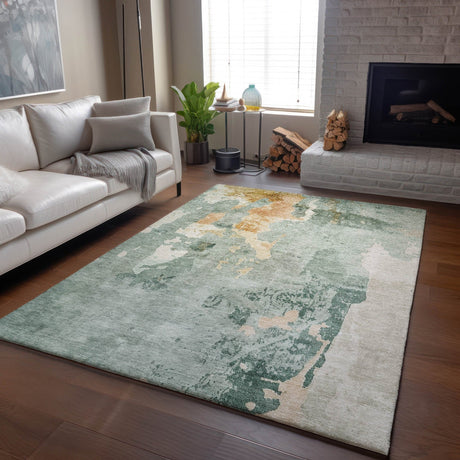 Dalyn Bresca BC1 Seafoam Rug shown in a room
