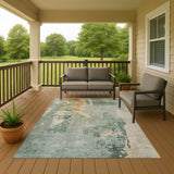Dalyn Bresca BC1 Seafoam Rug outdoor lifestyle image
