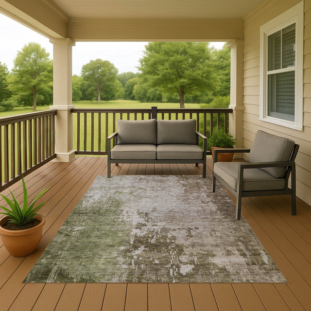 Dalyn Bresca BC3 Brown Rug outdoor lifestyle image
