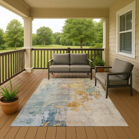 Dalyn Bresca BC4 Linen Rug outdoor lifestyle image