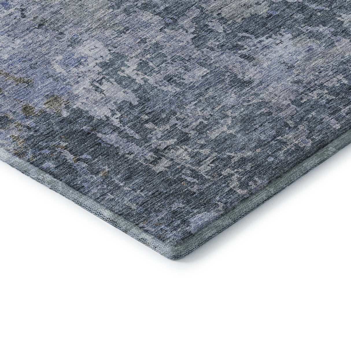 Dalyn Bresca BC6 Blue Rug corner detail