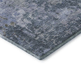 Dalyn Bresca BC6 Blue Rug corner detail