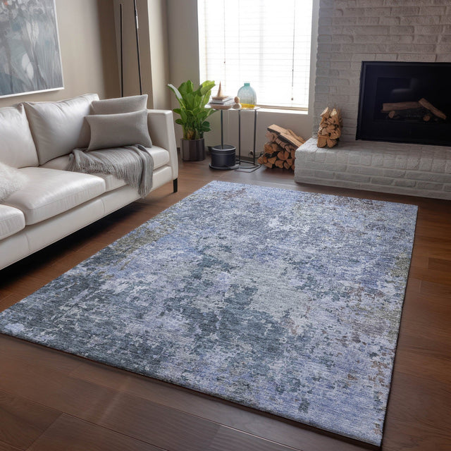 Dalyn Bresca BC6 Blue Rug shown in a room