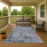 Dalyn Bresca BC6 Blue Rug outdoor lifestyle image