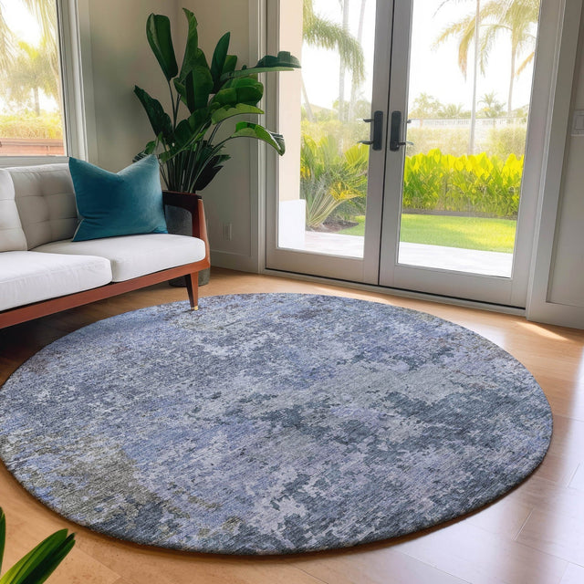 Dalyn Bresca BC6 Blue Rug shown in a room