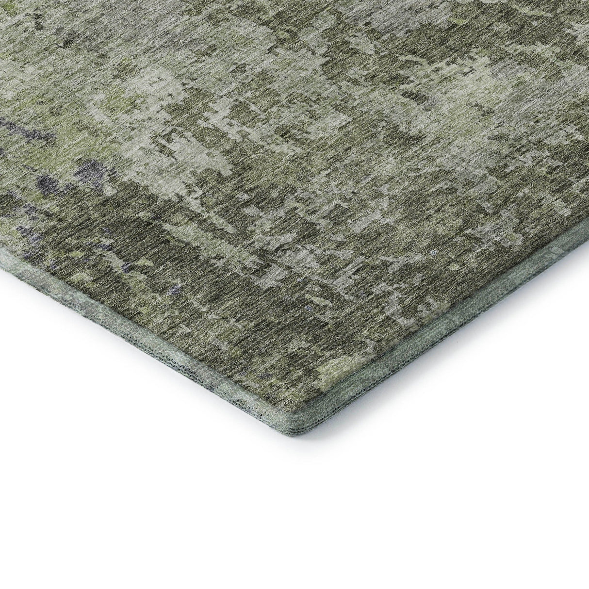 Dalyn Bresca BC6 Green Rug corner detail