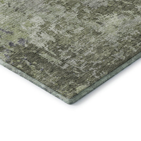 Dalyn Bresca BC6 Green Rug corner detail