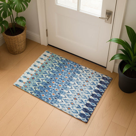 Dalyn Brisbane BR1 Indigo Rug shown in a room