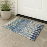 Dalyn Brisbane BR1 Indigo Rug outdoor lifestyle image