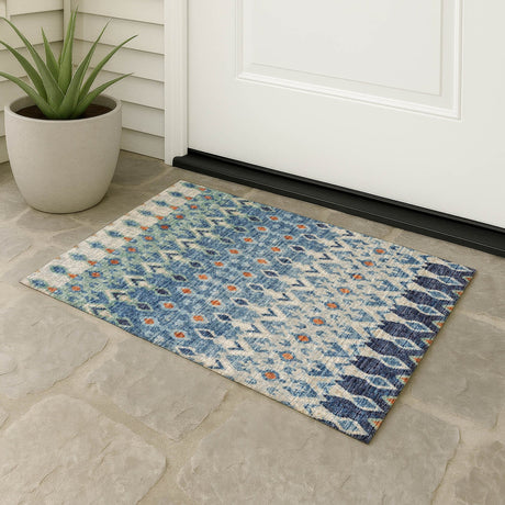 Dalyn Brisbane BR1 Indigo Rug outdoor lifestyle image