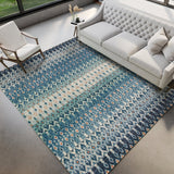 Dalyn Brisbane BR1 Indigo Rug shown in a room