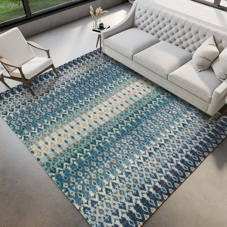 Dalyn Brisbane BR1 Indigo Rug shown in a room