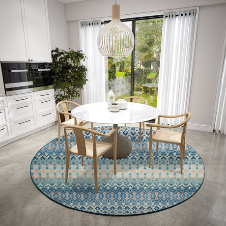 Dalyn Brisbane BR1 Indigo Rug shown in a room