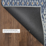 Dalyn Brisbane BR1 Indigo Rug backing detail