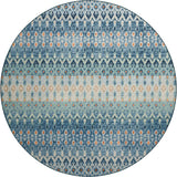 Dalyn Brisbane BR1 Indigo Rug round rug