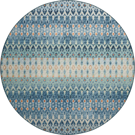 Dalyn Brisbane BR1 Indigo Rug round rug