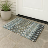 Dalyn Brisbane BR1 Mineral Blue Rug outdoor lifestyle image
