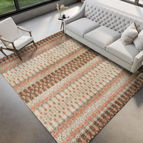 Dalyn Brisbane BR1 Mocha Rug shown in a room